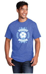 Core Cotton Tee / Heather Royal / Corporate Landing Middle School Boys Soccer