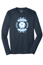 Long Sleeve Performance Tee / Navy / Corporate Landing Middle School Boys Soccer