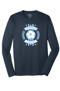 Long Sleeve Performance Tee / Navy / Corporate Landing Middle School Boys Soccer