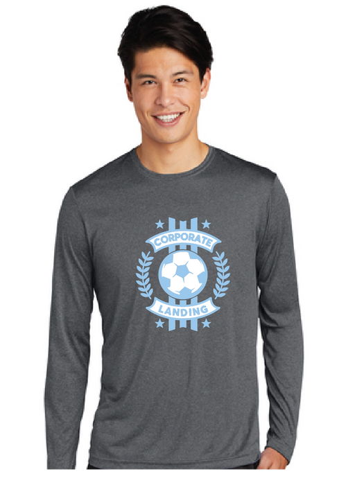Long Sleeve Heather Contender Tee / Graphite / Corporate Landing Middle School Boys Soccer