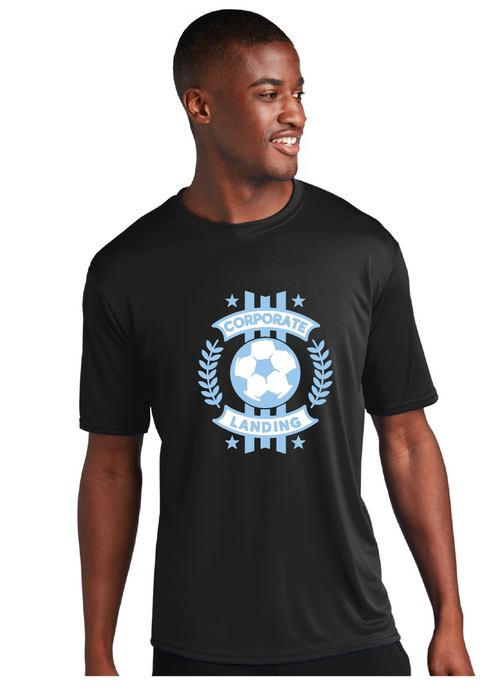 Performance Tee / Black / Corporate Landing Middle School Boys Soccer