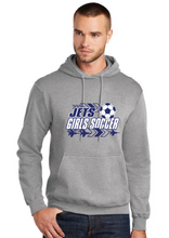Fleece Hooded Sweatshirt / Athletic Heather / Corporate Landing Middle School Girls Soccer