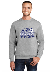 Fleece Crewneck Sweatshirt / Athletic Heather / Corporate Landing Middle School Girls Soccer