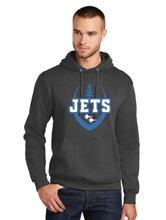 Fleece Pullover Hooded Sweatshirt / Dark Heather Charcoal / Corporate Landing Middle School Football