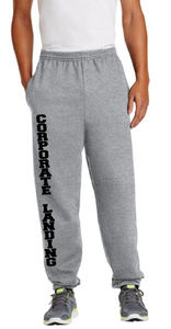 Essential Fleece Sweatpant with Pockets / Athletic Heather / Corporate Landing Middle School Football