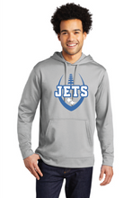 Performance Fleece Pullover Hooded Sweatshirt / Silver / Corporate Landing Middle School Football