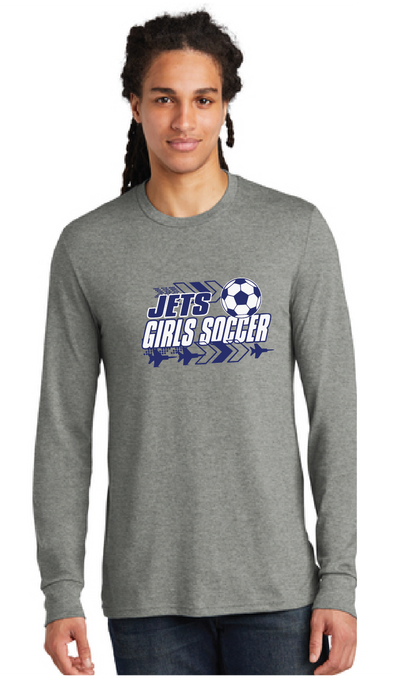 Perfect Tri Long Sleeve Tee / Grey Frost / Corporate Landing Middle School Girls Soccer