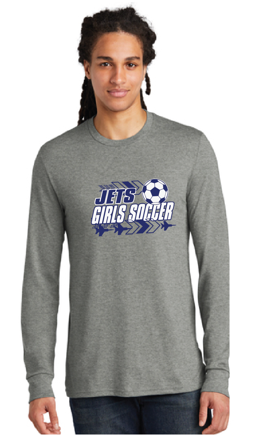 Perfect Tri Long Sleeve Tee / Grey Frost / Corporate Landing Middle School Girls Soccer