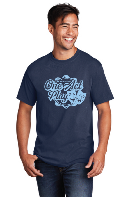 Core Cotton Tee / Navy / Corporate Landing Middle School One Act Play