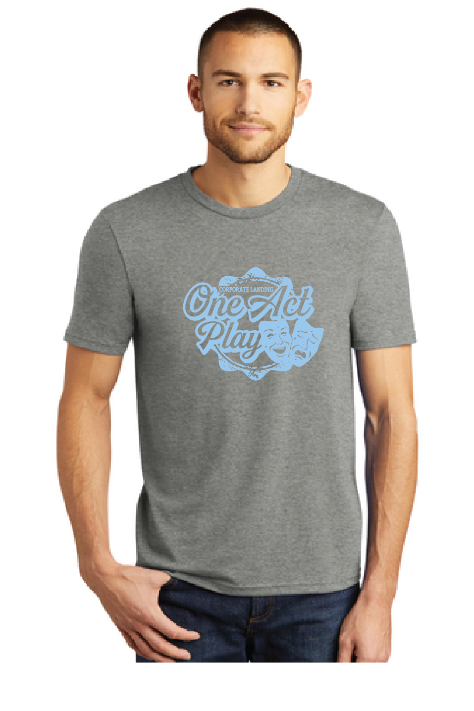 Softstyle Triblend Tee / Grey Frost / Corporate Landing Middle School One Act Play