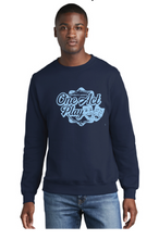 Core Fleece Crewneck Sweatshirt / Navy / Corporate Landing Middle School One Act Play