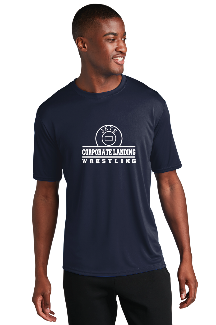 Performance Tee / Navy / Corporate Landing Middle School Wrestling