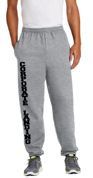 Fleece Sweatpant with Pockets / Athletic Heather / Corporate Landing Middle School Wrestling