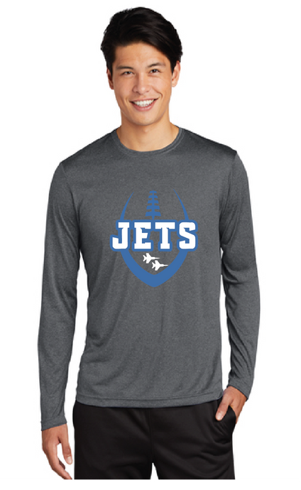 Long Sleeve Heather Contender Tee / Graphite / Corporate Landing Middle School Football