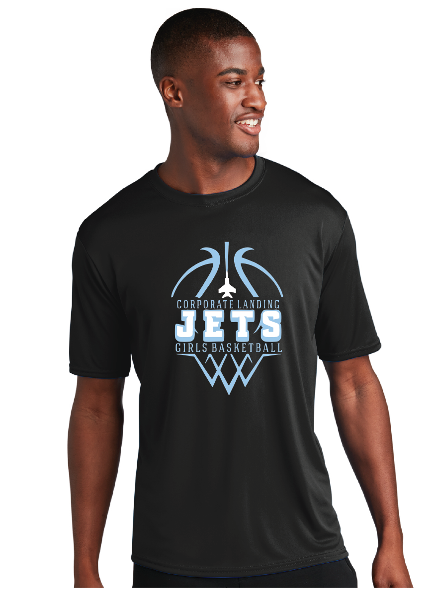 Performance Tee / Black / Corporate Landing Middle School Girls Basketball