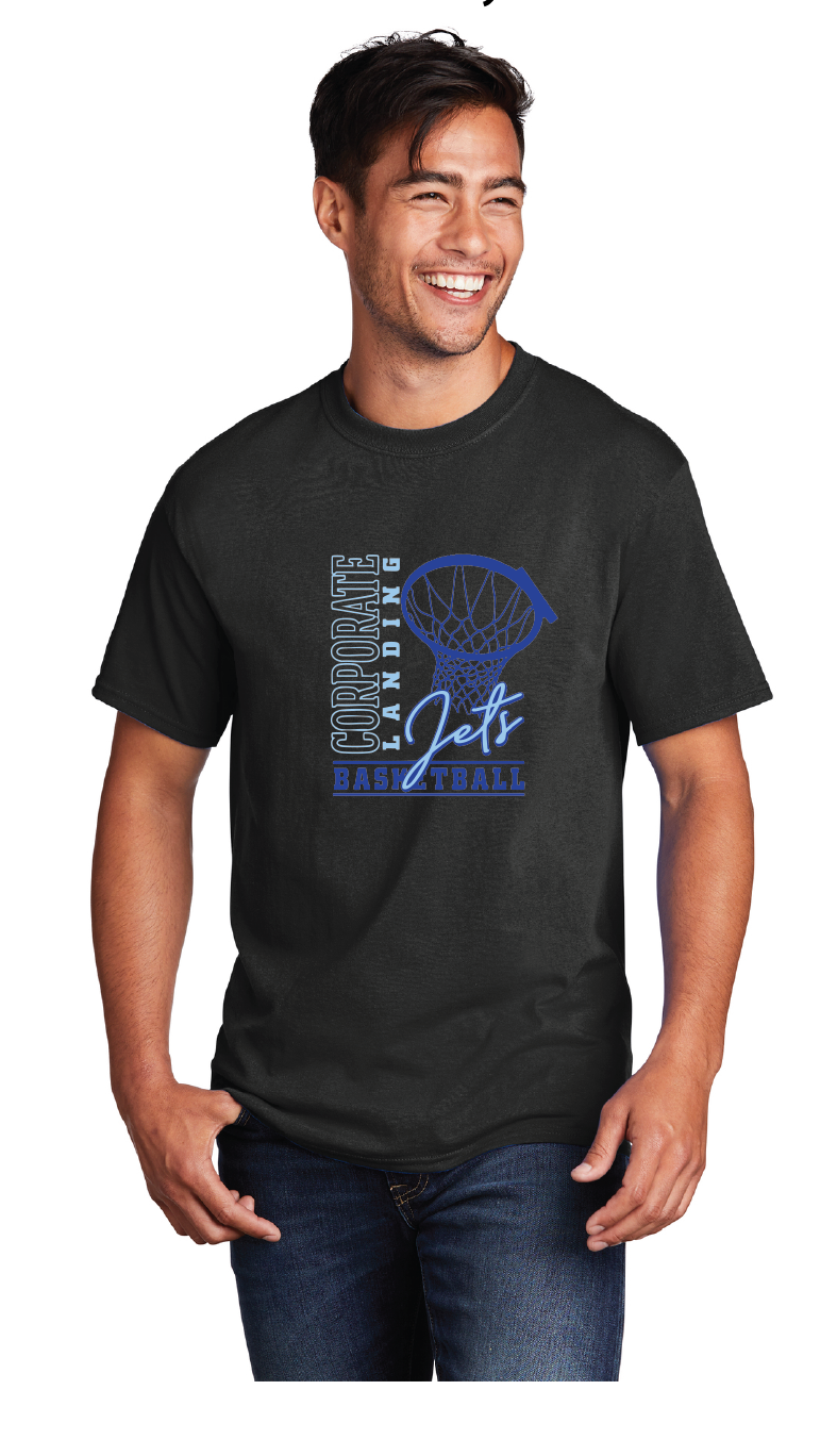 Core Cotton Tee / Black / Corporate Landing Middle School Boys Basketball