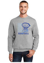 Fleece Crewneck Sweatshirt / Athletic Heather / Corporate Landing Middle School Boys Basketball