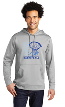 Performance Fleece Pullover Hooded Sweatshirt / Silver / Corporate Landing Middle School Boys Basketball