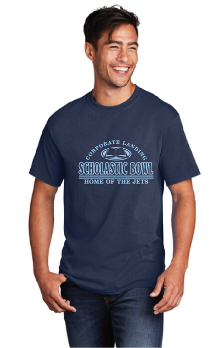 Core Cotton Tee / Navy / Corporate Landing Middle School Scholastic Bowl