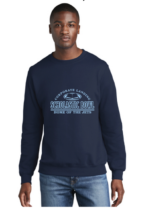 Core Fleece Crewneck Sweatshirt / Navy / Corporate Landing Middle School Scholastic Bowl