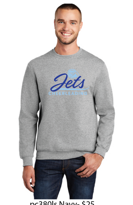 Fleece Crewneck Sweatshirt / Athletic Heather / Corporate Landing Middle School Cheer