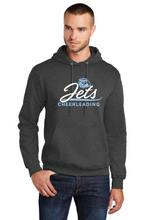 Fleece Pullover Hooded Sweatshirt / Dark Heather Charcoal / Corporate Landing Middle School Cheer