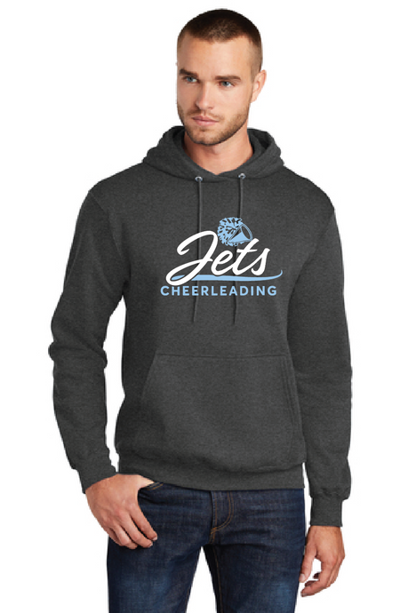Fleece Pullover Hooded Sweatshirt / Dark Heather Charcoal / Corporate Landing Middle School Cheer
