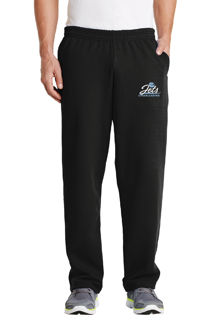 Fleece Sweatpants with Pockets / Black / Corporate Landing Middle School Cheer