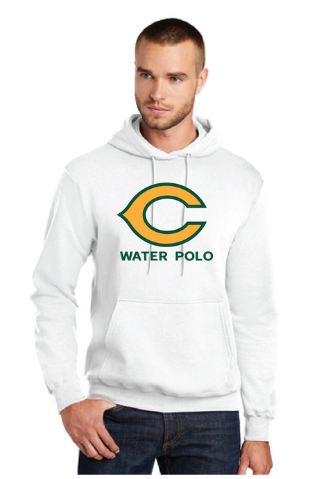 Core Fleece Pullover Hooded Sweatshirt / White / Cox High School Water Polo