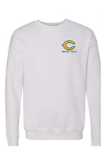 Sponge Fleece Drop Shoulder Crewneck Sweatshirt / White / Cox High School Water Polo