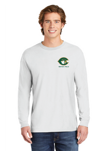 Heavyweight Ring Spun Long Sleeve Tee / White / Cox High School Water Polo