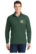 Stretch 1/2-Zip Pullover / Forest Green / Cox High School Water Polo