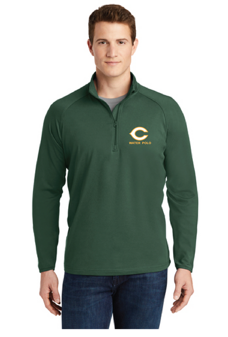 Stretch 1/2-Zip Pullover / Forest Green / Cox High School Water Polo