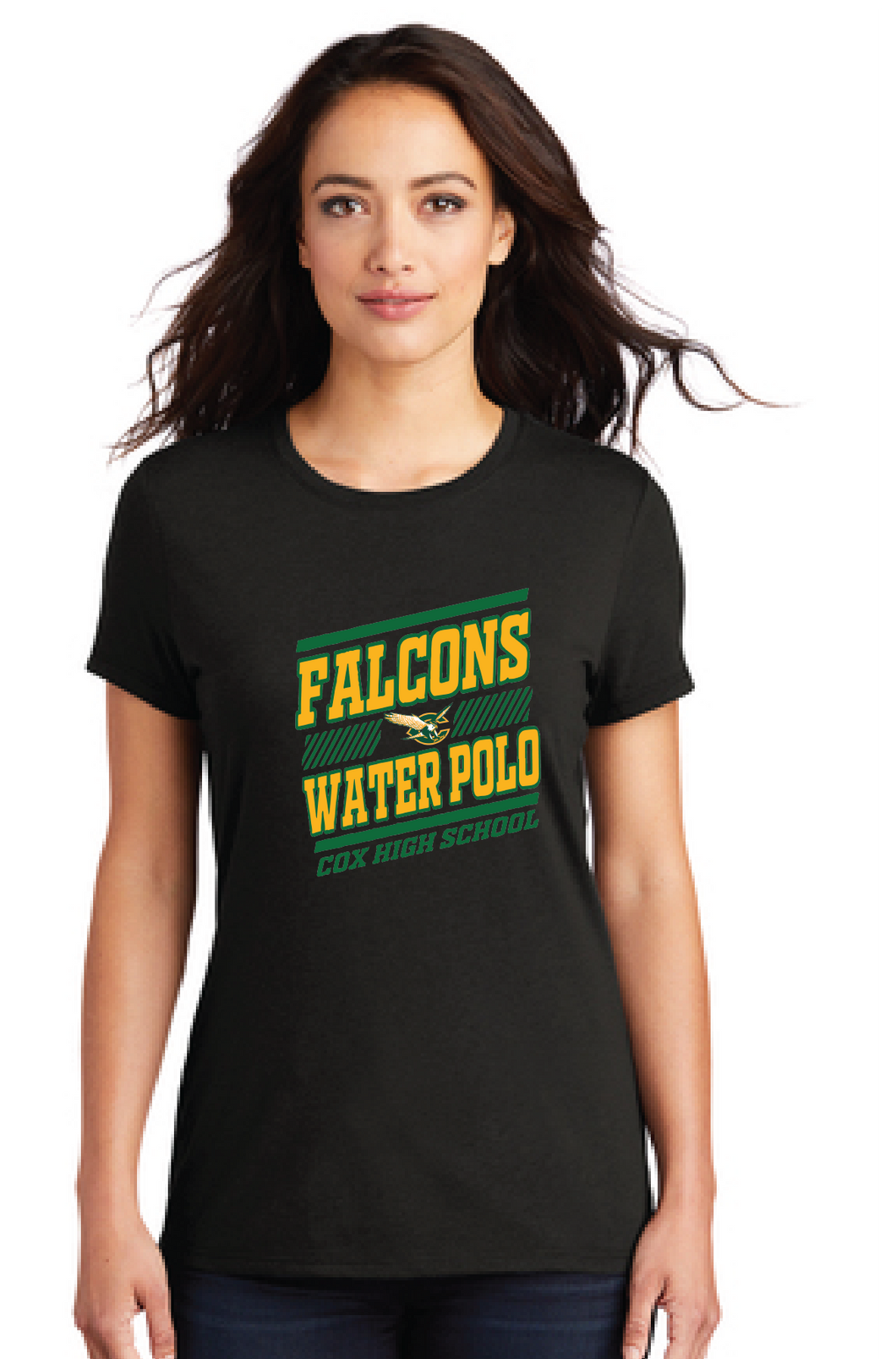 Women’s Perfect Tri Tee / Black / Cox High School Water Polo