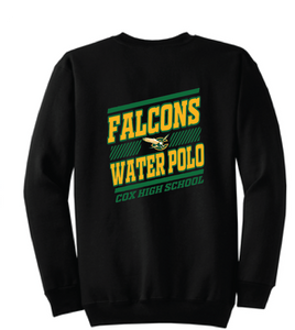 Core Fleece Crewneck Sweatshirt / Black / Cox High School Water Polo
