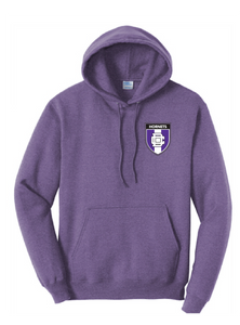 Core Fleece Pullover Hooded Sweatshirt / Purple / Deep Creek Middle School Soccer