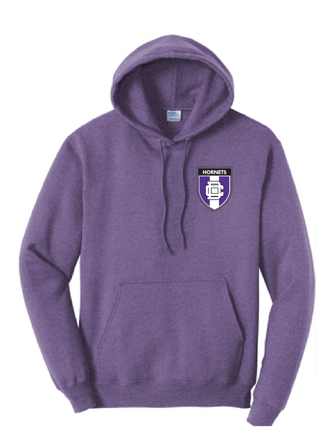 Core Fleece Pullover Hooded Sweatshirt / Purple / Deep Creek Middle School Soccer