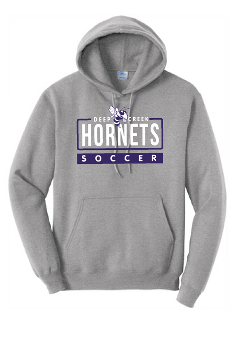 Core Fleece Pullover Hooded Sweatshirt / Athletic Heather / Deep Creek Middle School Soccer