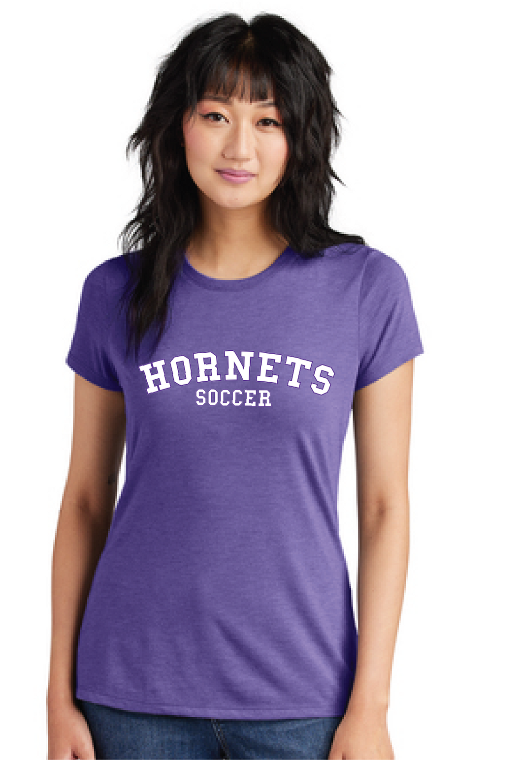 Women’s Perfect Tri Tee / Purple Frost / Deep Creek Middle School Soccer