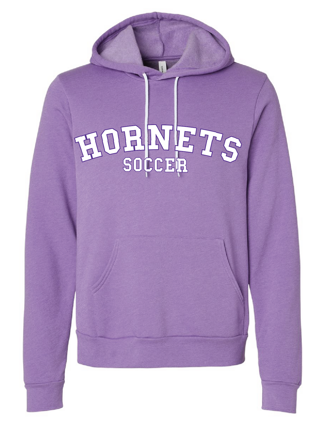 Unisex Sponge Fleece Full-Zip Hoodie / Heather Team Purple / Deep Creek Middle School Soccer