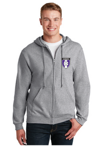 Full-Zip Hooded Sweatshirt / Athletic Heather / Deep Creek Middle School Soccer