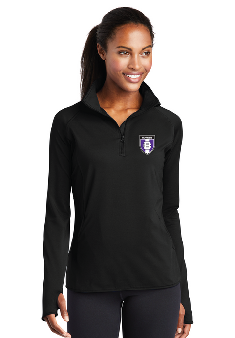 Stretch 1/2-Zip Pullover / Black / Deep Creek Middle School Soccer