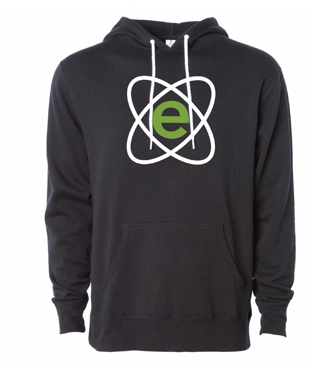 Lightweight Hooded Sweatshirt  / Black / Essential Church