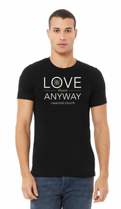 Love Them Anyway / CVC Jersey Tee / Black Heather / Essential Church