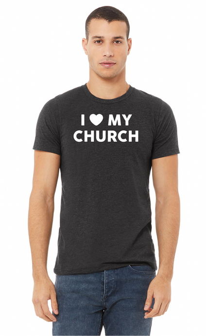 CVC Jersey Tee / Dark Heather Grey / Essential Church