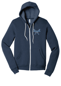 Unisex Sponge Fleece Full-Zip Hoodie / Heather Navy / First Colonial High School Softball