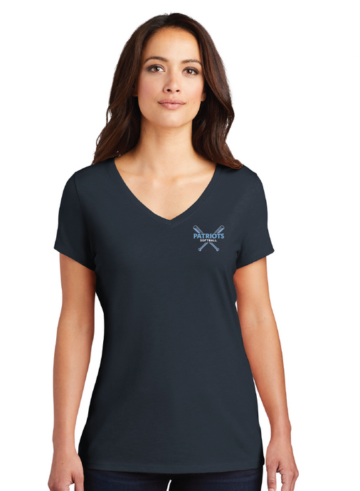 Women’s Perfect Tri V-Neck Tee / Navy / First Colonial High School Softball