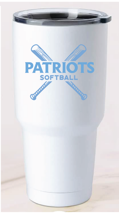 32oz Tumbler / White / First Colonial High School Softball