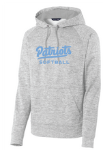 Electric Heather Fleece Hooded Pullover / Silver / First Colonial High School Softball