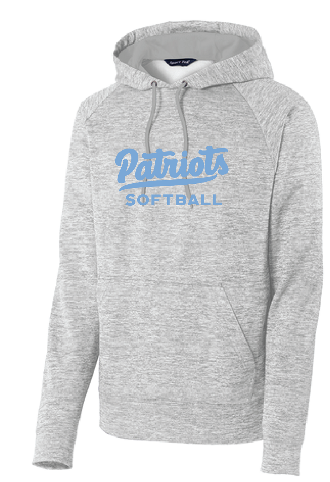 Electric Heather Fleece Hooded Pullover / Silver / First Colonial High School Softball